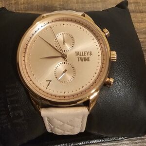 Talley & Twine Gold Watch with Tan Strap